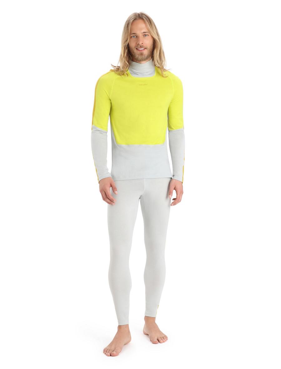 Base Layers Icebreaker Merino 200 Sonebula Long Sleeve High Neck Thermal Top Męskie Mięta | PL 1602MQZA